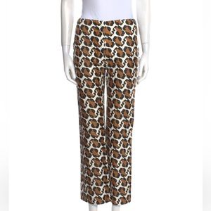 FENDI Silk Leopard Pants NWT